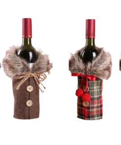 Alternative view of One, Two or Four Pieces Christmas Sweater Wine Bottle Cove