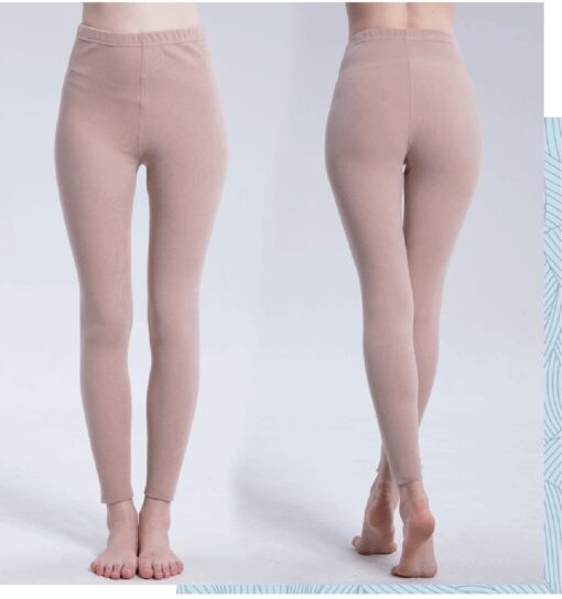 One or Two Double-sided fleece elastic body-fitting leggings - Image 7