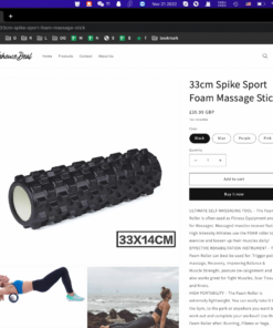 33cm Spike Sport Foam Massage Stic
