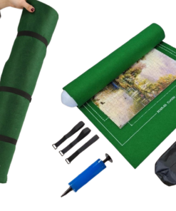 Portable Jigsaw Puzzle Mat Roller Set for 1500 Pieces Jigsaw