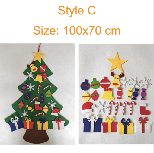 Kids Felt Christmas Tree Kit - Early Black friday drop - Image 3