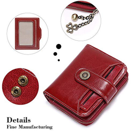 PU Leather RFID Small Compact Wallet - Image 8