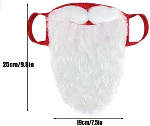 One or Two Pieces Santa Beard Mask - Image 6