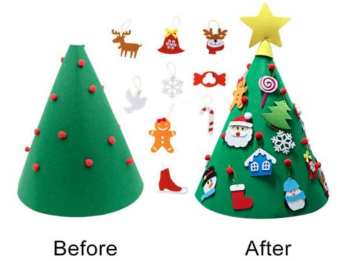 Kids Felt Christmas Tree Kit - Early Black friday drop - Image 11