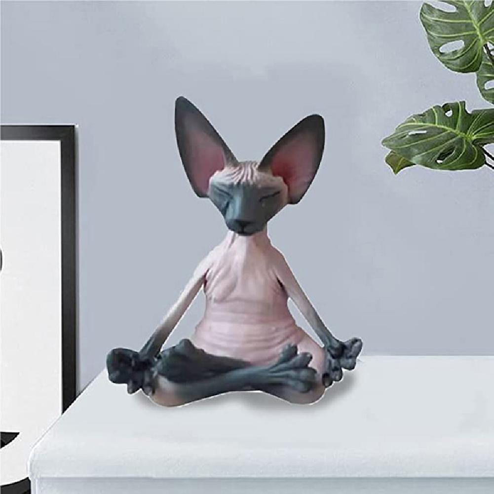 Meditation Sphynx Cat Statue - Image 8