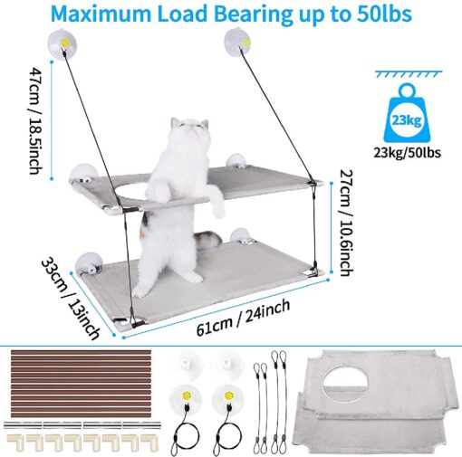 Cat Hammock with Suction Cups - Image 5