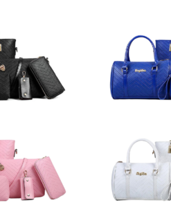 6 Pcs PU Leather Purse Shoulder Crossbody Bag Sets