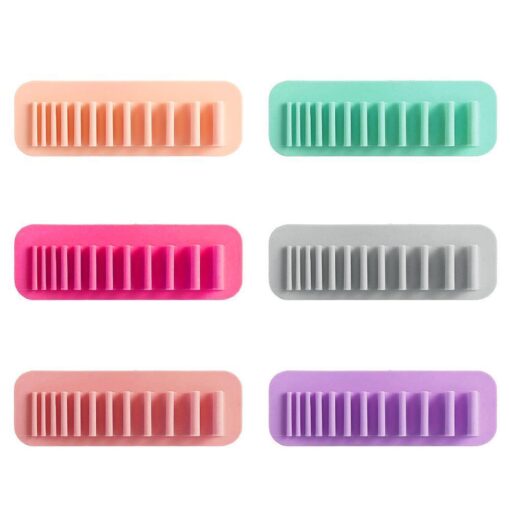 One or Two Silicone Wall Mounted Nail Makeup Brush Holder - Image 9