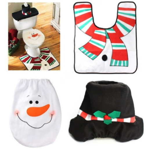 Christmas Toilet Cover Decoration Set - Image 6