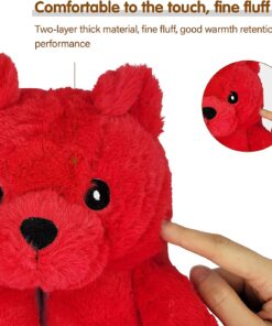 Winter Warm Cozy Plush Teddy Bear Solid Color Slippers