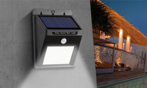 One, Two or Four Solar 20 LED Sensor Wall Light - Image 5