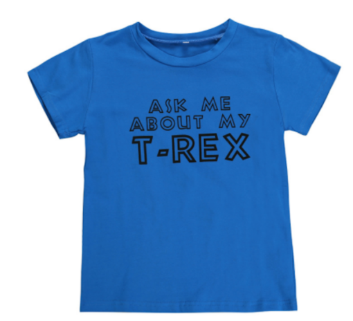Casual cartoon dinosaur children's T-shirt - Image 2