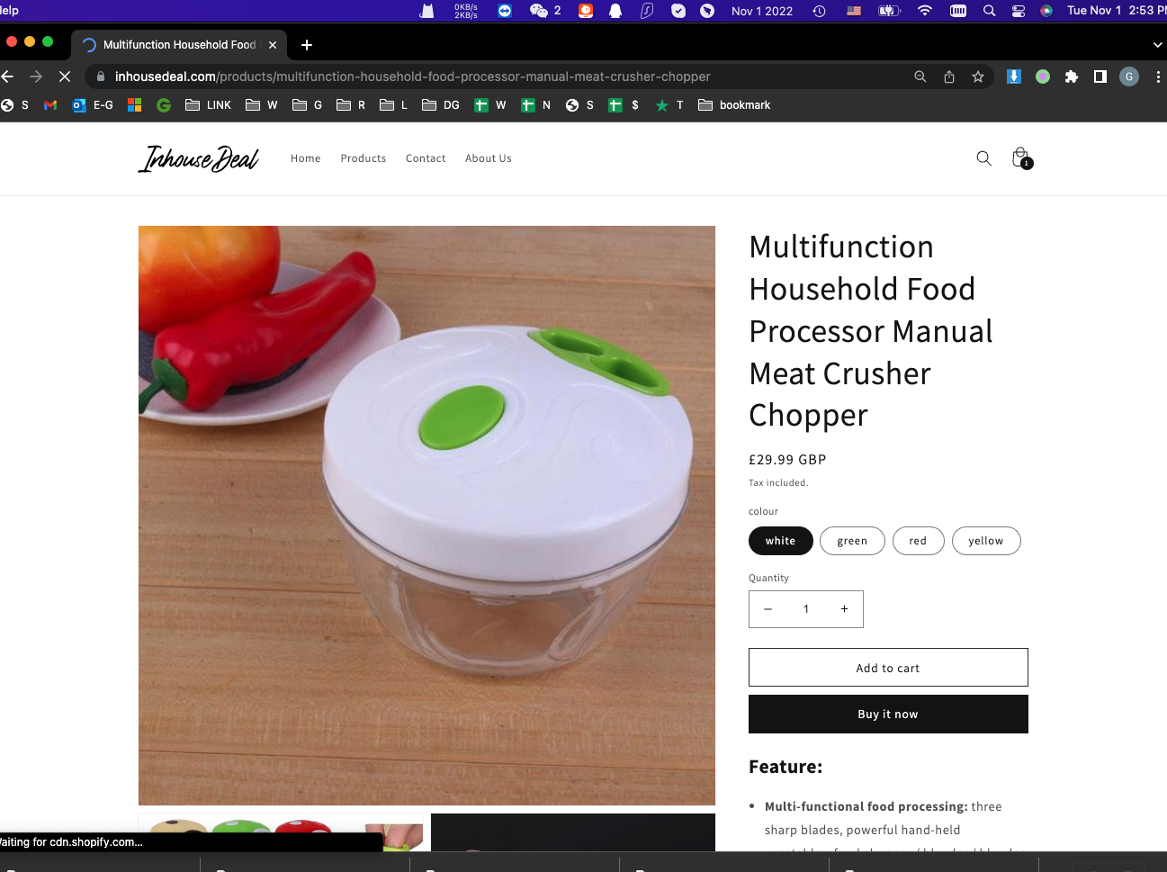 Multifunction Household Food Processor Manual Meat Crusher Choppe - Image 7