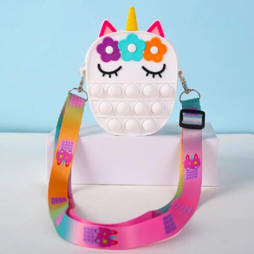 Unicorn Flowers Fidget Push Pop Bubble Bag - Image 22