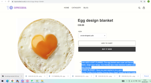 Egg Flannel blanket - - Image 3