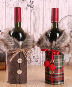 One, Two or Four Pieces Christmas Sweater Wine Bottle Cove