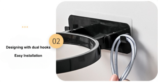 One, Two or Four Wall-Mounted Sports Ball Holders with Hooks - Image 9