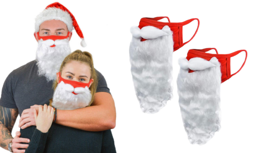 One or Two Pieces Santa Beard Mask - Image 9