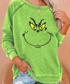 Grinch Printed Long Sleeve Jumper