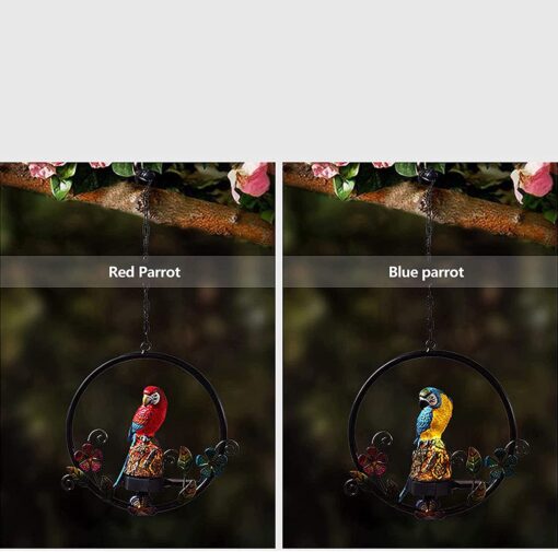 LED Solar Parrot Flower Ring Lights - Image 10