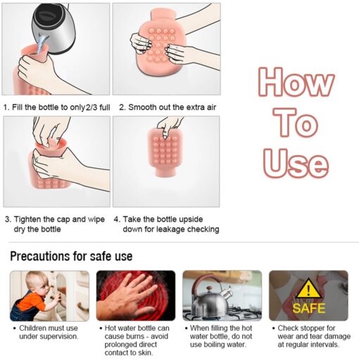 One or Two Silicone Push Pop Hot Water Bag - Image 22