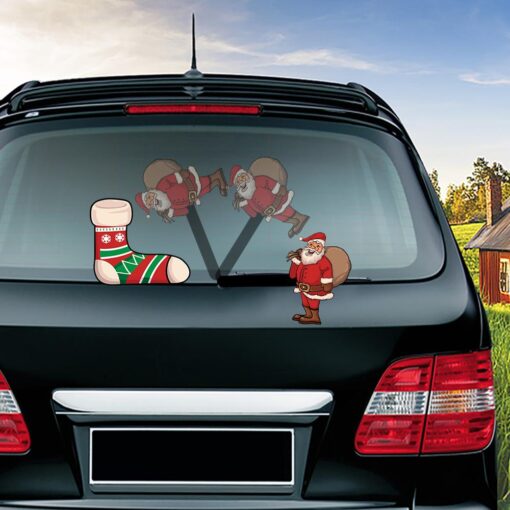 Removable Christmas Car Rear Wiper Sticker - - Image 26
