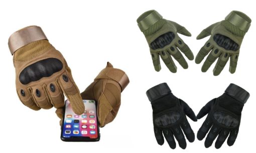One Pair of Touch Screen Tactical Impact Gloves For Cycling Climbing Camping - Image 3