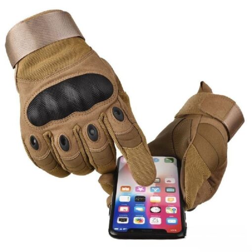 One Pair of Touch Screen Tactical Impact Gloves For Cycling Climbing Camping - Image 15