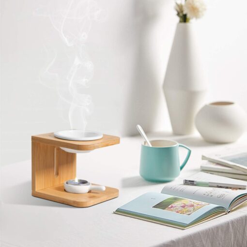 Wooden Ceramic Wax Melt Warmer - Image 5