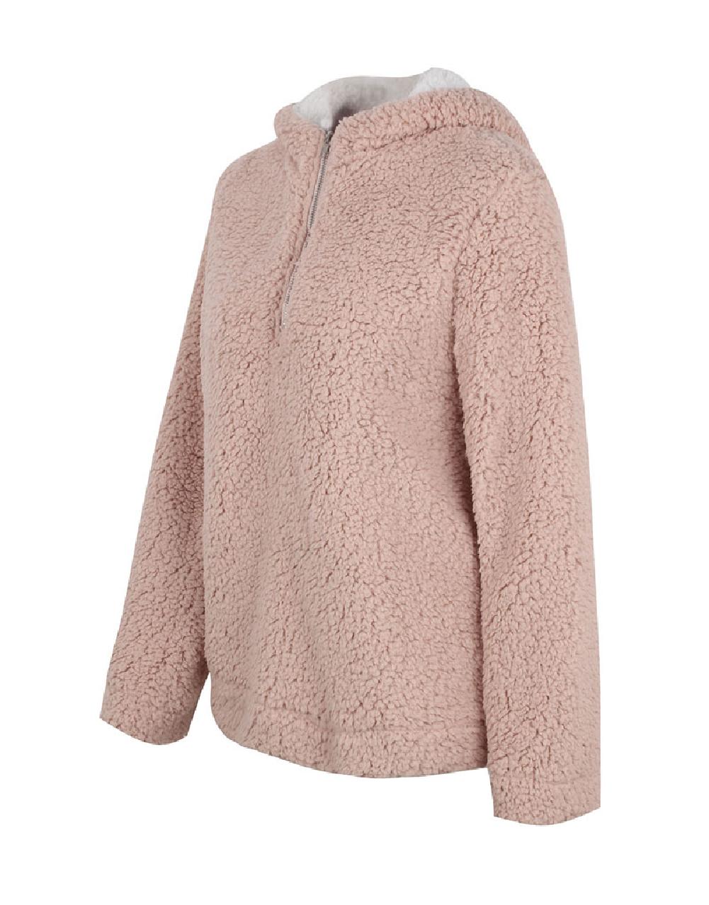 Long Sleeve Fleece Warm Coat Hooded Sweatshirt - Image 12