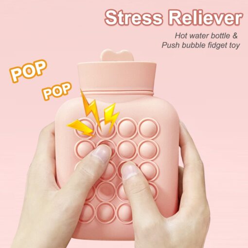 One or Two Silicone Push Pop Hot Water Bag - Image 3