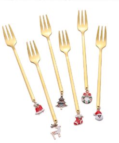Alternative view of Six-Pieces Christmas Coffee Spoon & Fork Sets