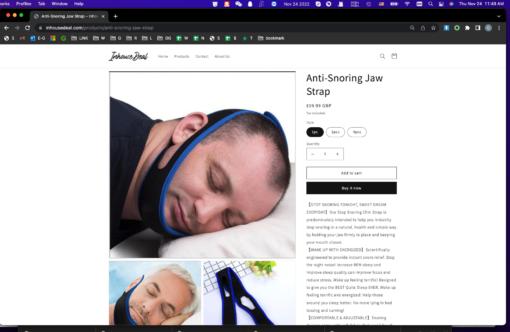 One, Two or Four Pieces Anti-Snoring Jaw Straps - Image 8