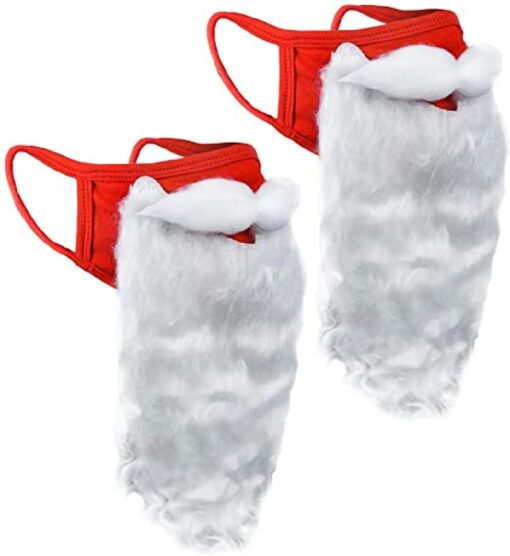 One or Two Pieces Santa Beard Mask - Image 2