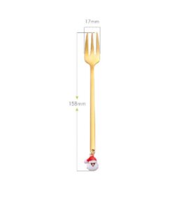 Six-Pieces Christmas Coffee Spoon & Fork Sets