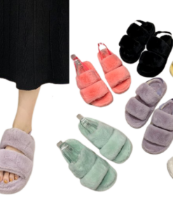 Women's Fluffy Sliders