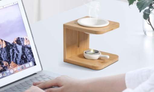 Wooden Ceramic Wax Melt Warmer - Image 4
