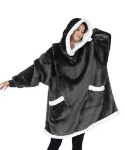 Portable 2 Pocket Style Microfiber Plush Flannel Sherpa Heated Blanke