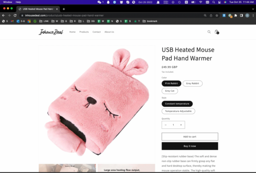 USB Heated Mouse Pad Hand Warmer - Image 6