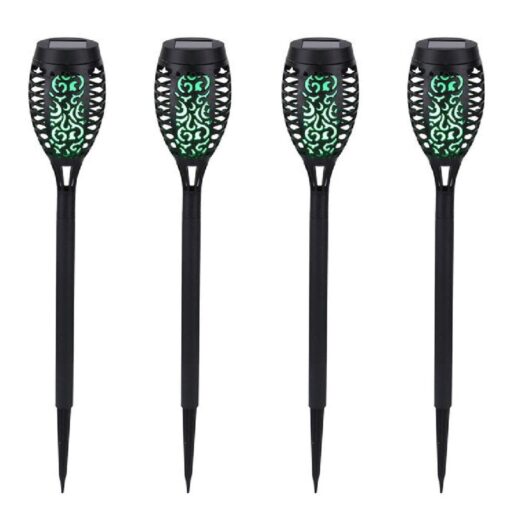 Four or Eight Pack Solar LED Flickering Flame Torch Light - Image 9