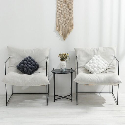 Chunky Hand Knit Cushion Pillow - Image 4