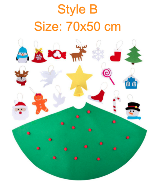 Kids Felt Christmas Tree Kit - Early Black friday drop - Image 15