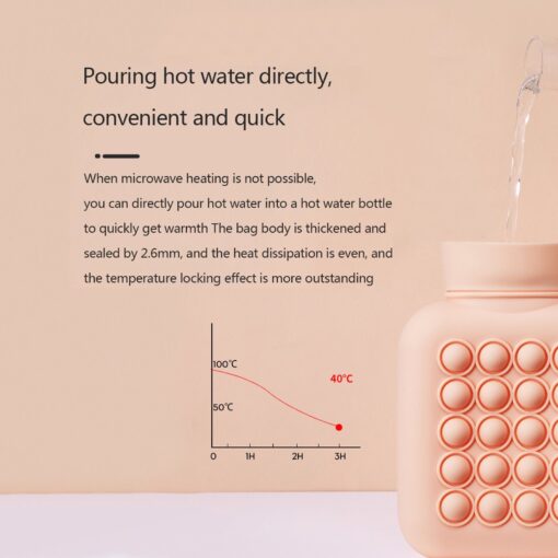 One or Two Silicone Push Pop Hot Water Bag - Image 6