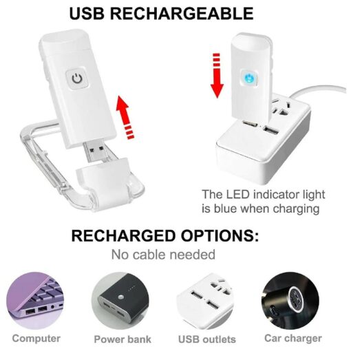 One or Two USB Rechargeable Book Lights - Image 14