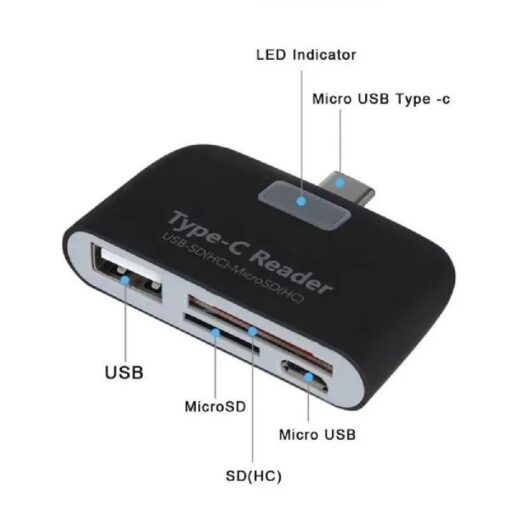 One or Two Pieces Multifunctional Smart 4 In 1 Type C Adapter - Image 9