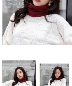 Unisex Winter Neck Warmer Thermal Lined Scar