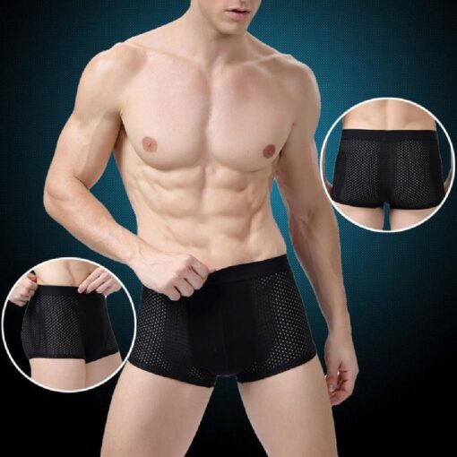 One-, Four-, Eight or Twelve Pack of Men's Breathable Mesh Boxer - Image 6