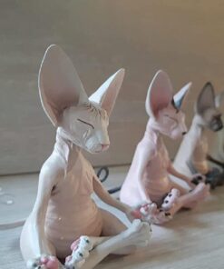 Alternative view of Meditation Sphynx Cat Statue