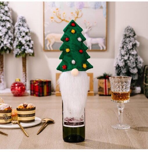 One or Three Christmas Wine Bottle Cover - Image 10