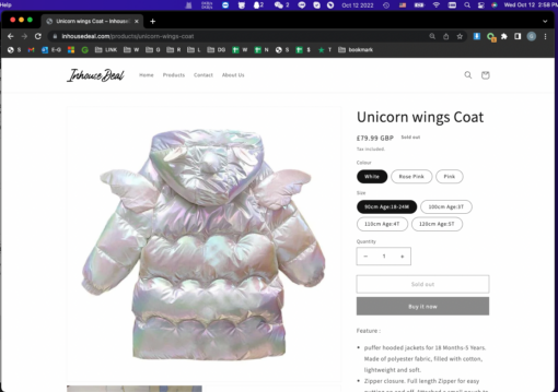 Unicorn wings Coat - Image 12